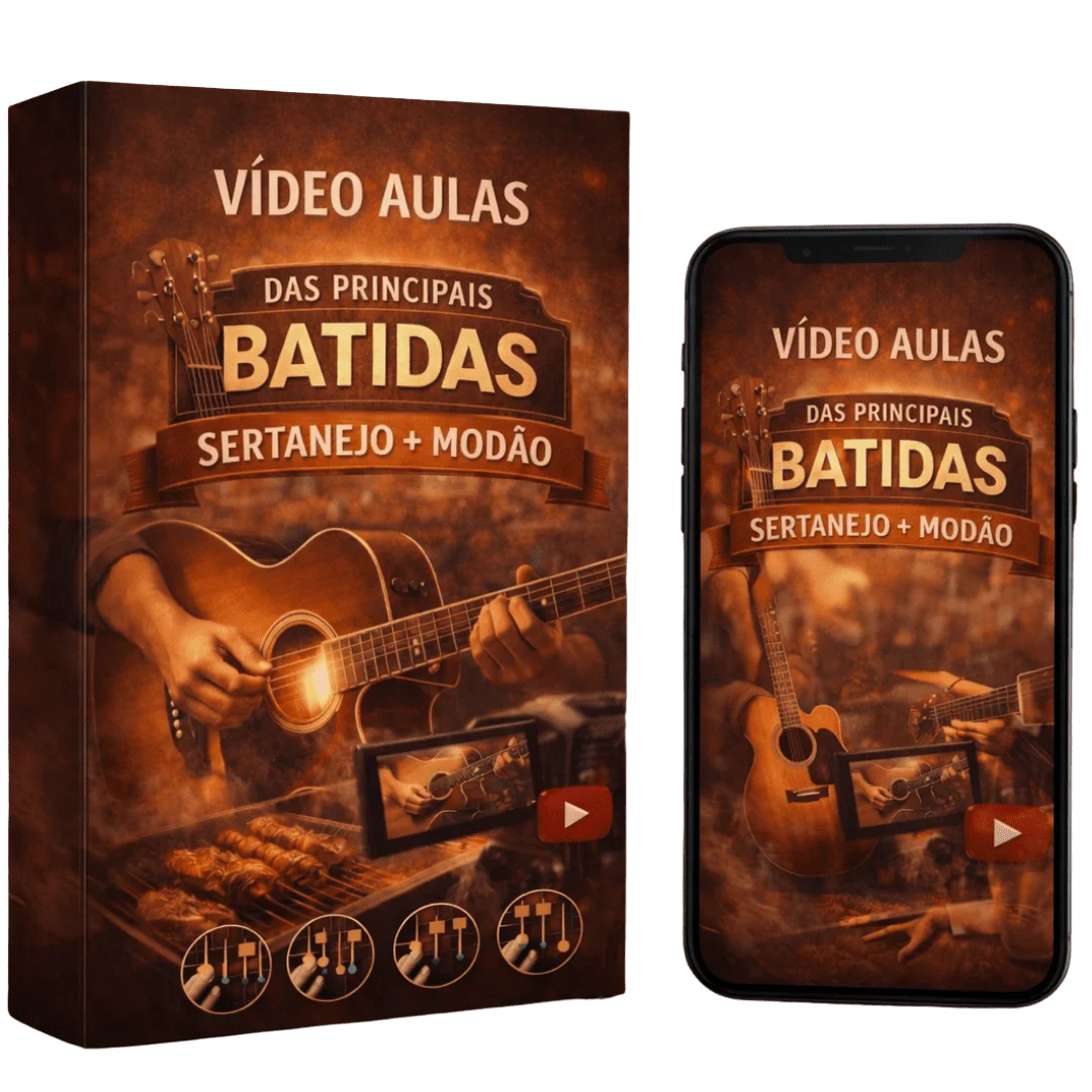Videoaulas das principais batidas sertanejo + modão